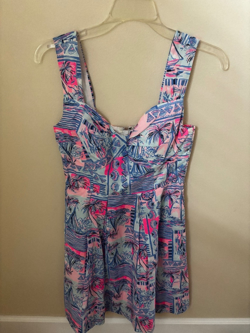Lilly Pulitzer Cyndi Dress size 0 whisper blue yeah buoy